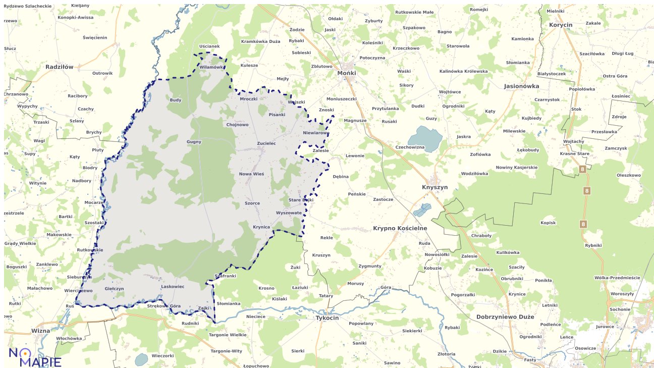 Mapa wyborów do sejmu Trzcianne
