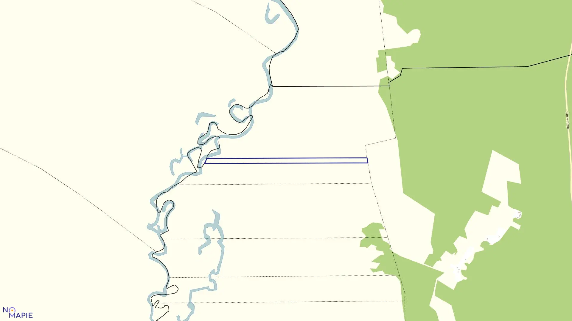 Mapa obrębu BUDY-DZ.GINIE w gminie Trzcianne