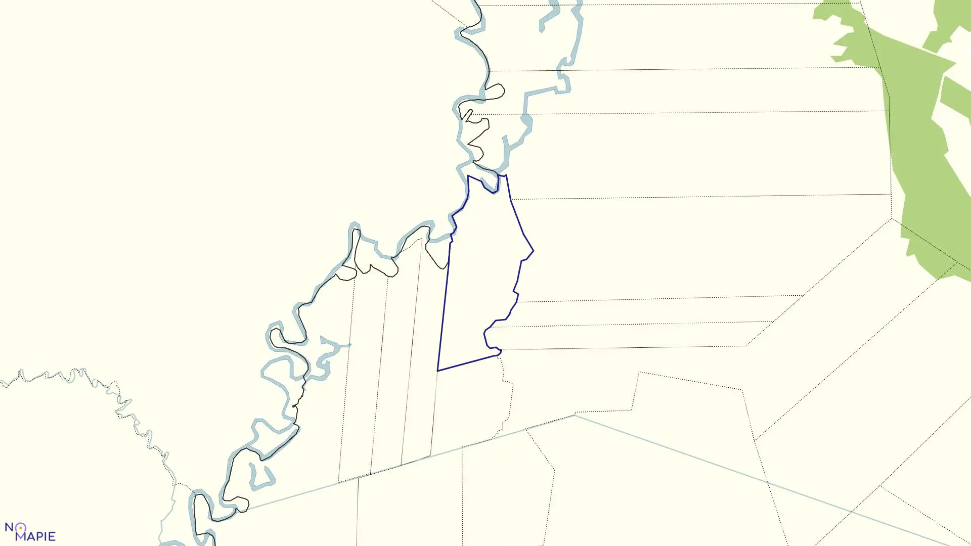 Mapa obrębu BUDY-DZ.GUZY w gminie Trzcianne