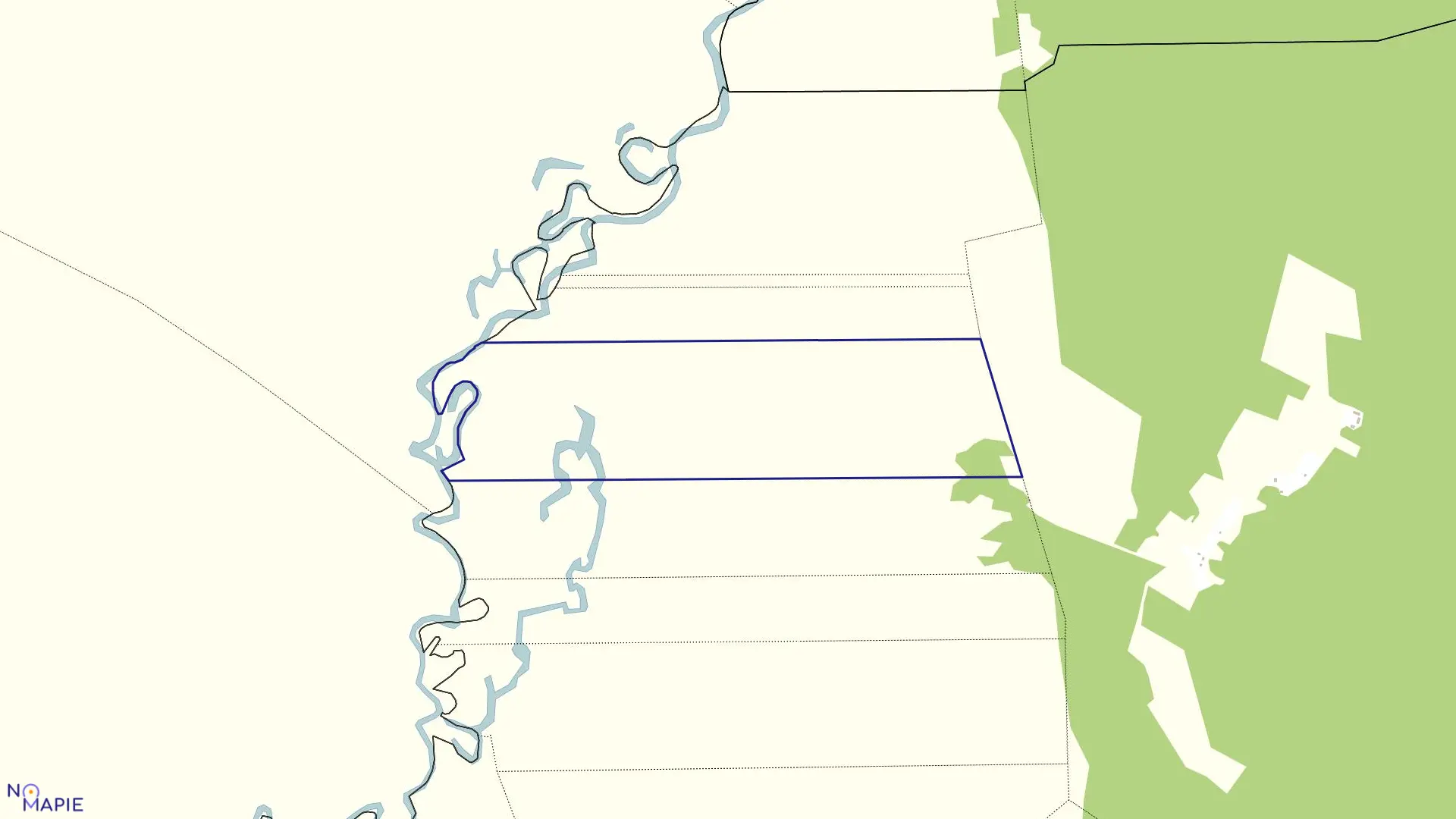 Mapa obrębu BUDY-DZ.POTOCZYZNA w gminie Trzcianne